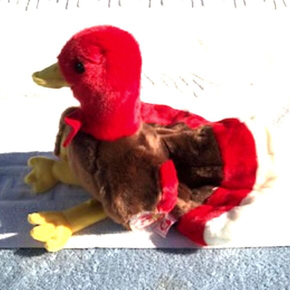 s-l400.jpg Gobbles the Turkey . TY Beanie Buddies . Vintage . Rare & Retired